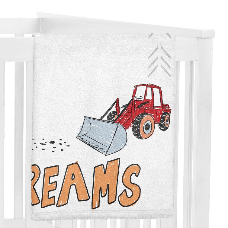 Construction truck fleece discount blanket